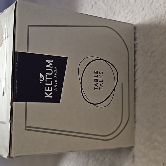 Keltum Table Talks Water Crystalline Glass 2-Piece Set Lead Free Dishwasher Safe - Picture 5 of 15